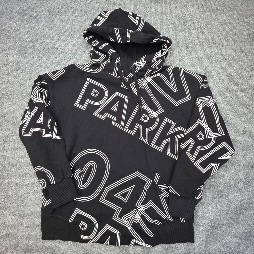 IVY PARK Graphic Hoodie Women's Small Black White Spellout Graphic